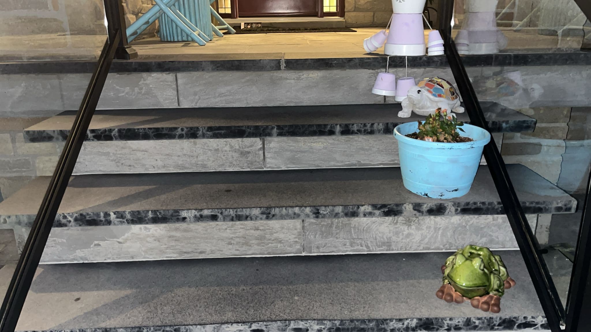 Natural Stone Steps Installation